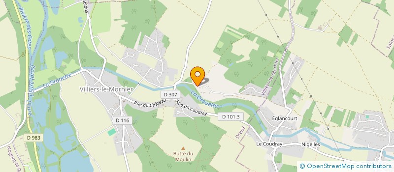 localisation de l'entreprise MONSIEUR DIDIER PORCHERON à VILLIERS-LE-MORHIER