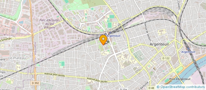 localisation de l'entreprise MONSIEUR DIDIER POTO POTO KASONGO  ARGENTEUIL