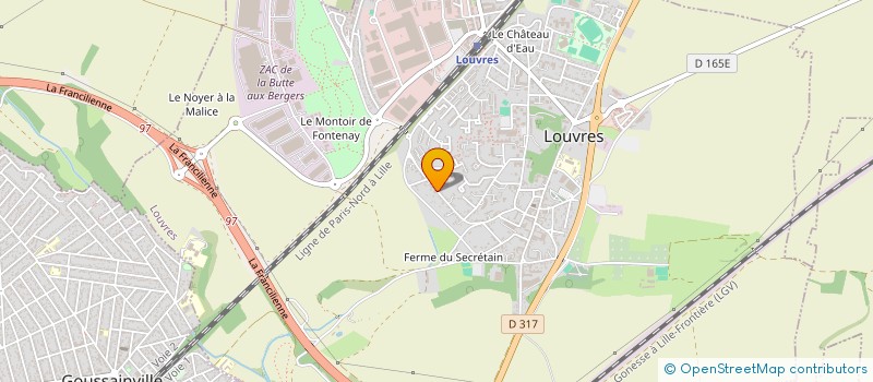 localisation de l'entreprise MONSIEUR DIDIER POULET  LOUVRES