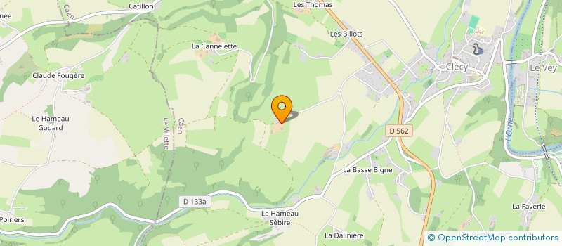 localisation de l'entreprise MONSIEUR DIDIER POUPINEL  CLECY