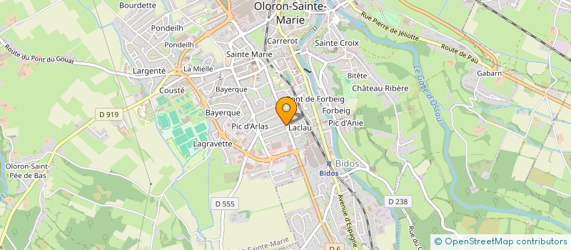 localisation de l'entreprise MONSIEUR DIDIER POURREDON  OLORON-SAINTE-MARIE