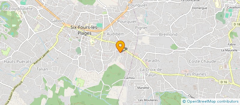 localisation de l'entreprise MONSIEUR DIDIER PROUHEZE à SIX-FOURS-LES-PLAGES