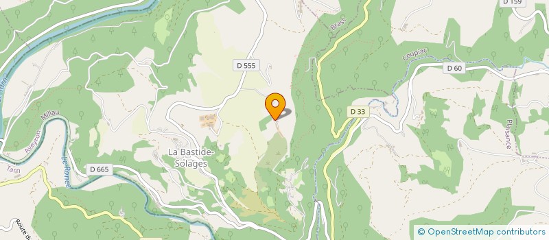 localisation de l'entreprise MONSIEUR DIDIER PUECH  LA BASTIDE SOLAGES