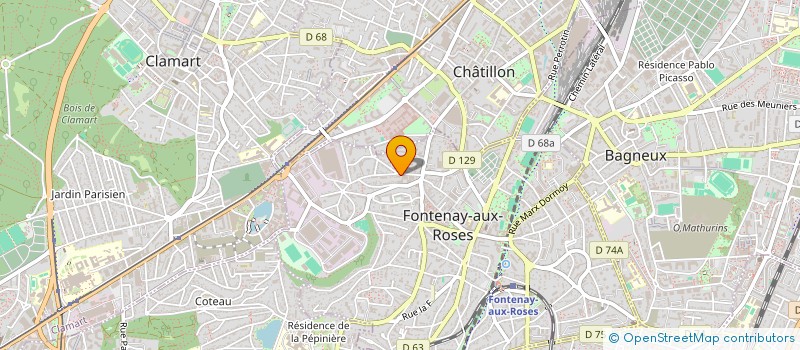 localisation de l'entreprise MONSIEUR DIDIER QUENTIN à FONTENAY-AUX-ROSES