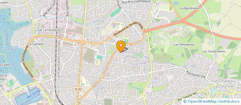 localisation de l'entreprise MONSIEUR DIDIER RABILLIER  LES SABLES D'OLONNE