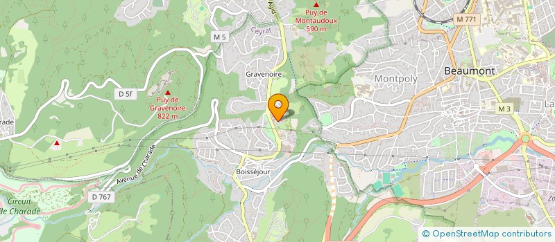 localisation de l'entreprise MONSIEUR DIDIER RABOISSON  CEYRAT