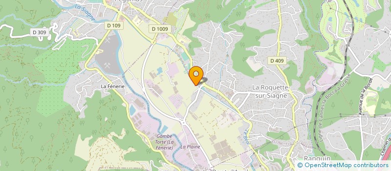 localisation de l'entreprise MONSIEUR DIDIER RAINA à LA ROQUETTE-SUR-SIAGNE