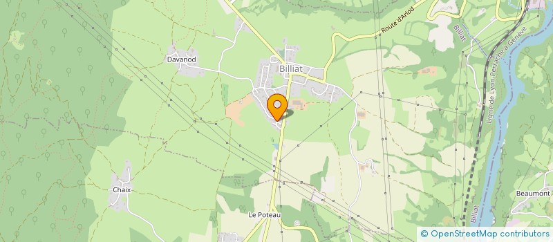 localisation de l'entreprise MONSIEUR DIDIER RAMBOZ  BILLIAT