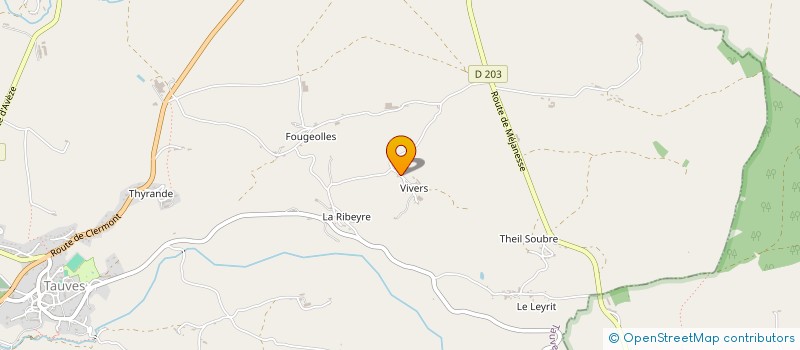 localisation de l'entreprise MONSIEUR DIDIER RAUCHE  TAUVES