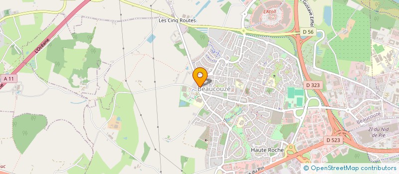 localisation de l'entreprise MONSIEUR DIDIER RAYMOND  BEAUCOUZE