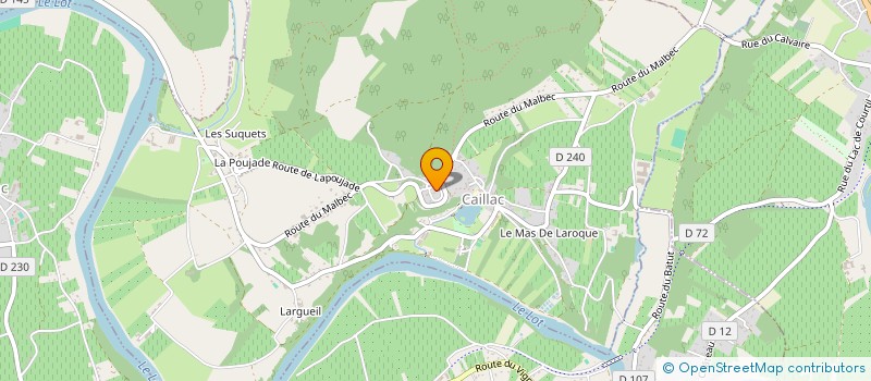 localisation de l'entreprise MONSIEUR DIDIER RAYNOIR  CAILLAC