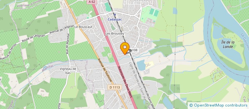 localisation de l'entreprise MONSIEUR DIDIER REBAUDO  CADAUJAC