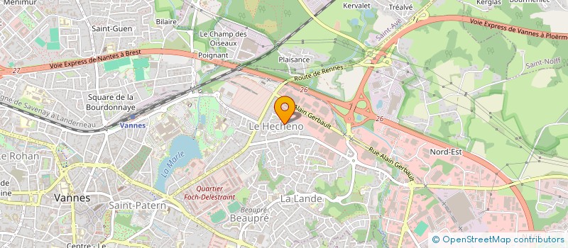 localisation de l'entreprise MONSIEUR DIDIER REBELLER à VANNES