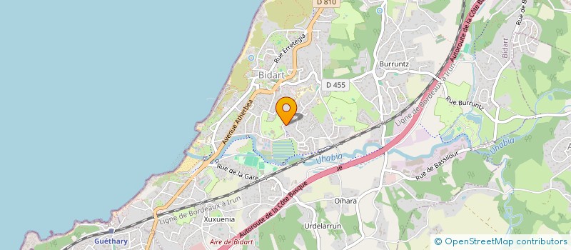 localisation de l'entreprise MONSIEUR DIDIER REBEYROL à BIDART