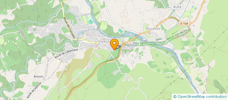 localisation de l'entreprise MONSIEUR DIDIER REILHAN  JOYEUSE