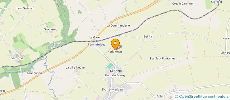 localisation de l'entreprise MONSIEUR DIDIER RENOUAT  PONT-MELVEZ