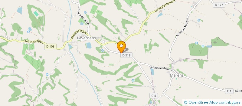 localisation de l'entreprise MONSIEUR DIDIER REY  LAVARDENS