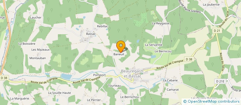 localisation de l'entreprise MONSIEUR DIDIER REYMONDIE  BEAUREGARD ET BASSAC