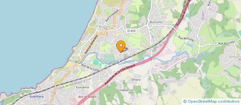 localisation de l'entreprise MONSIEUR DIDIER RIHOUEY à BIDART