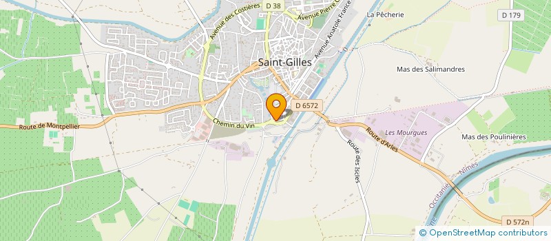 localisation de l'entreprise MONSIEUR DIDIER RIVIER  SAINT-GILLES