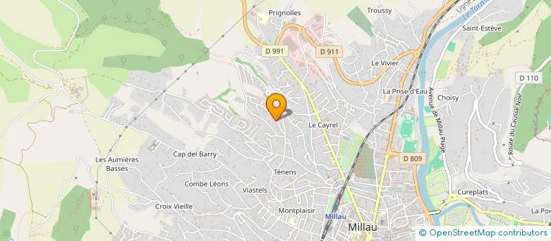 localisation de l'entreprise MONSIEUR DIDIER RIVIERE  MILLAU