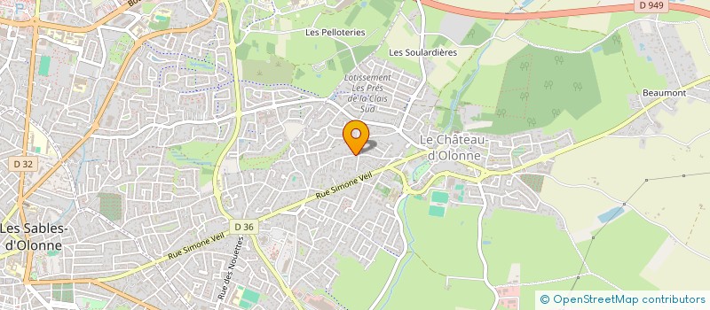 localisation de l'entreprise MONSIEUR DIDIER ROBARD à LES SABLES D'OLONNE