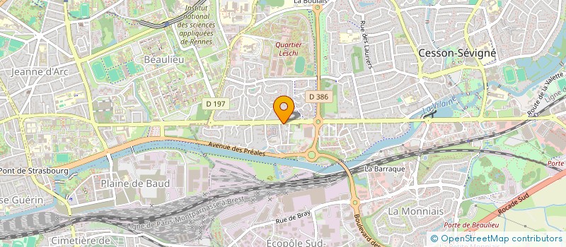 localisation de l'entreprise MONSIEUR DIDIER ROBIN  CESSON-SEVIGNE