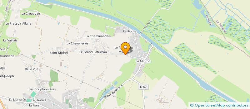 localisation de l'entreprise MONSIEUR DIDIER ROCHER  FROSSAY