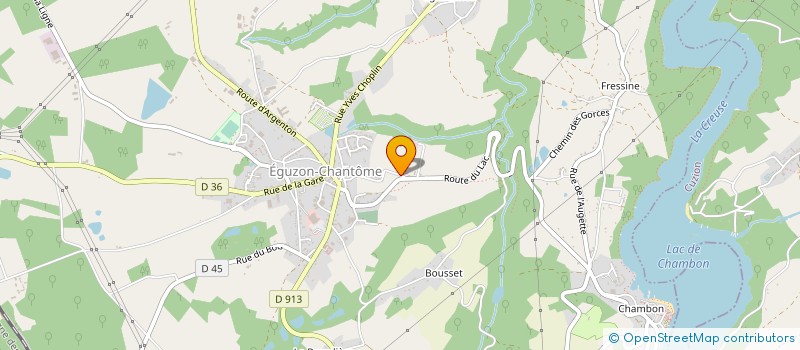 localisation de l'entreprise MONSIEUR DIDIER ROCHEREAU à EGUZON-CHANTOME