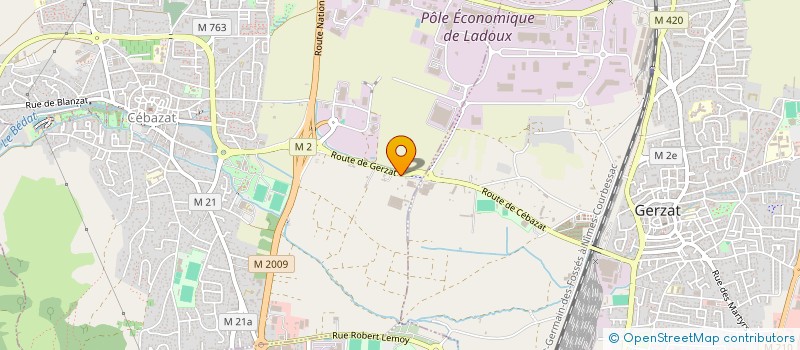 localisation de l'entreprise MONSIEUR DIDIER RODRIGUES  CEBAZAT