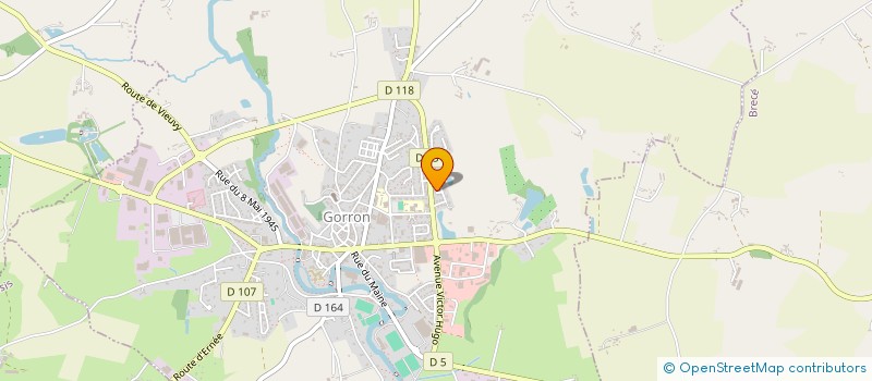localisation de l'entreprise MONSIEUR DIDIER ROGER  GORRON