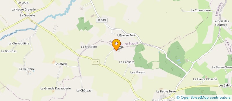 localisation de l'entreprise MONSIEUR DIDIER ROGUET à BELLAVILLIERS