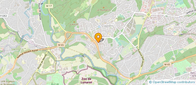 localisation de l'entreprise MONSIEUR DIDIER ROUGELET  CLAPIERS