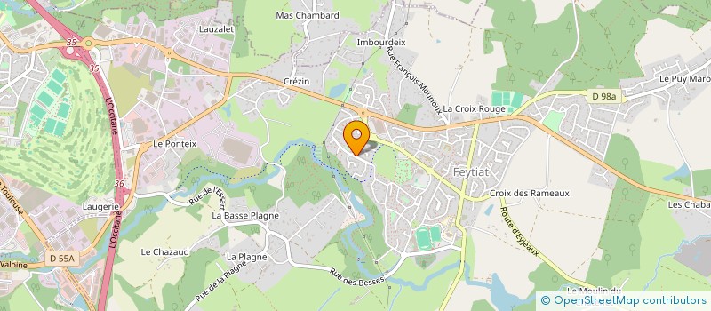 localisation de l'entreprise MONSIEUR DIDIER ROUGERIE  FEYTIAT