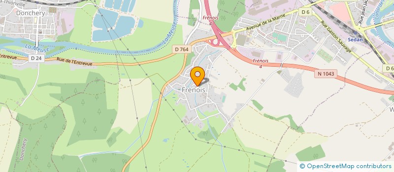 localisation de l'entreprise MONSIEUR DIDIER ROUSSEAUX  SEDAN