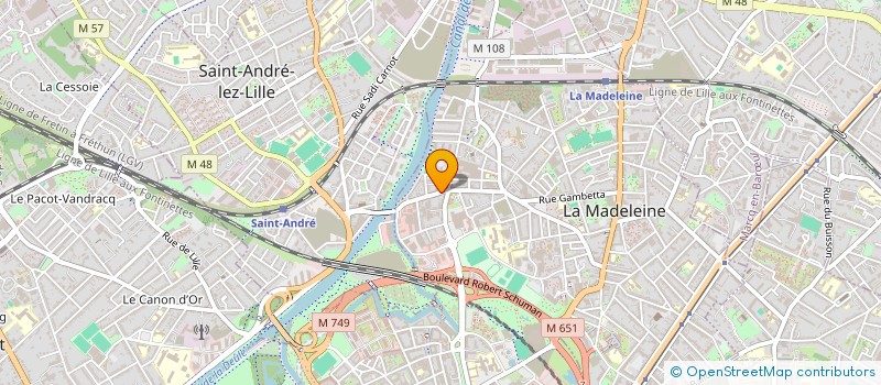 localisation de l'entreprise MONSIEUR DIDIER RUCKEBUSCH à LA MADELEINE