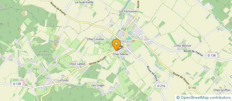 localisation de l'entreprise MONSIEUR DIDIER RUIZ  RETAUD