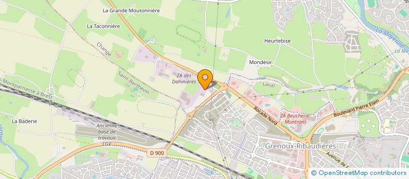 localisation de l'entreprise MONSIEUR DIDIER SABLE  LES DESERTS