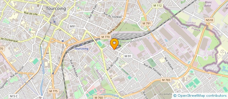 localisation de l'entreprise MONSIEUR DIDIER SAMAIN  WATTRELOS