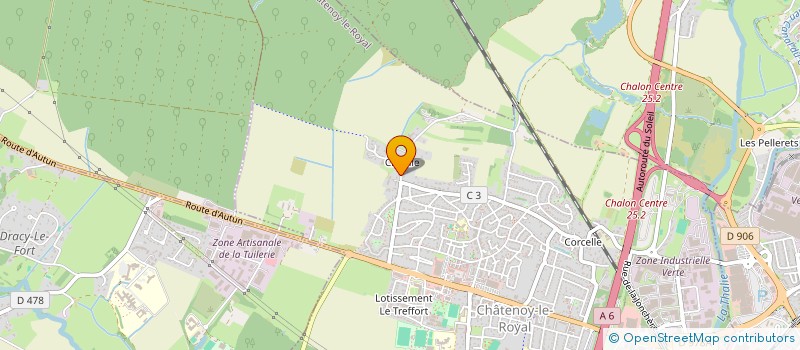 localisation de l'entreprise MONSIEUR DIDIER SARRE  CHATENOY-LE-ROYAL