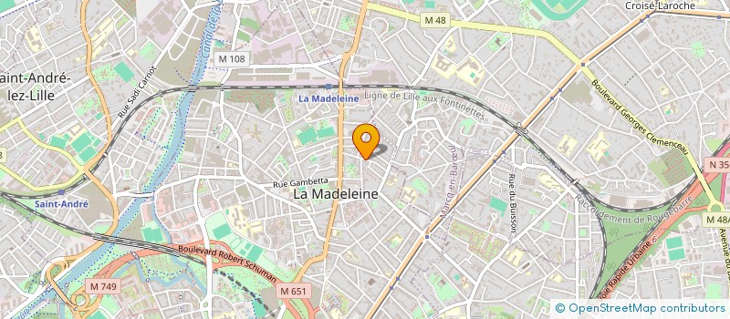 localisation de l'entreprise MONSIEUR DIDIER SCHERPEREEL à LA MADELEINE