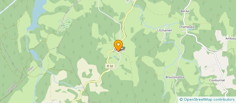 localisation de l'entreprise MONSIEUR DIDIER SEGUREL  BUGEAT