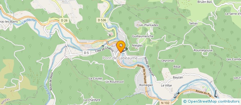 localisation de l'entreprise MONSIEUR DIDIER SENECLAUZE  PONT-DE-LABEAUME