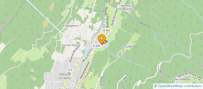 localisation de l'entreprise MONSIEUR DIDIER SERODON  ALLEVARD