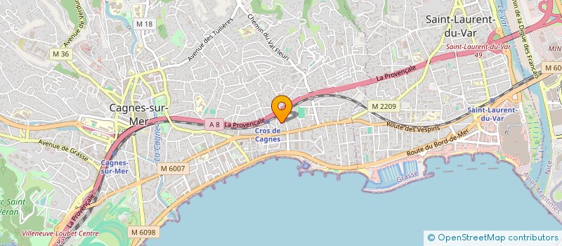 localisation de l'entreprise MONSIEUR DIDIER SIMONET  CAGNES-SUR-MER