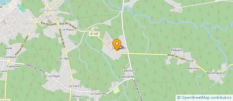 localisation de l'entreprise MONSIEUR DIDIER SIRVEN  SANGUINET