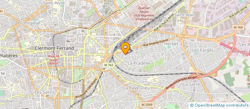 localisation de l'entreprise MONSIEUR DIDIER SOULE  CLERMONT-FERRAND