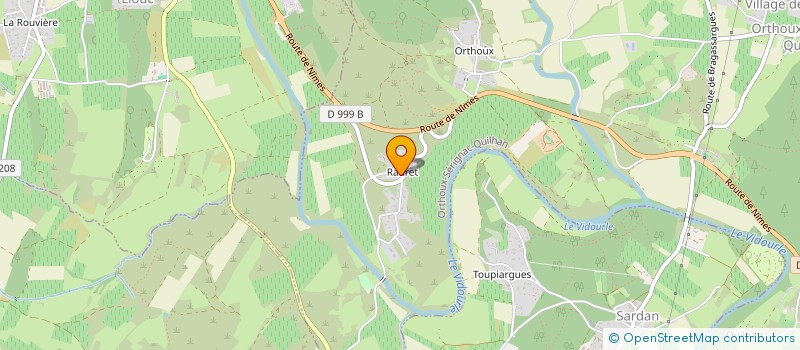 localisation de l'entreprise MONSIEUR DIDIER STRAGIER  ORTHOUX-SERIGNAC-QUILHAN