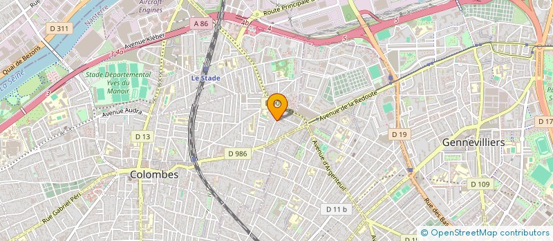 localisation de l'entreprise MONSIEUR DIDIER TESSIER à COLOMBES