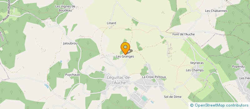 localisation de l'entreprise MONSIEUR DIDIER TEYSSEDRE  LEGUILLAC-DE-L'AUCHE